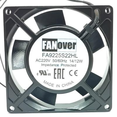 Вентилятор AC 92x92x25 (220v/0.08A) FA9225S22HL скольжения FanOver